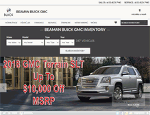 Tablet Screenshot of beamanbuickgmc.com